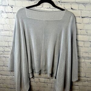 🧣 Lululemon Forward Flow Poncho - Light Bluish Gray - One Size - Like New